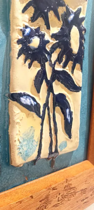 4 Cuadros de Cerámica Artesanal ideal baños