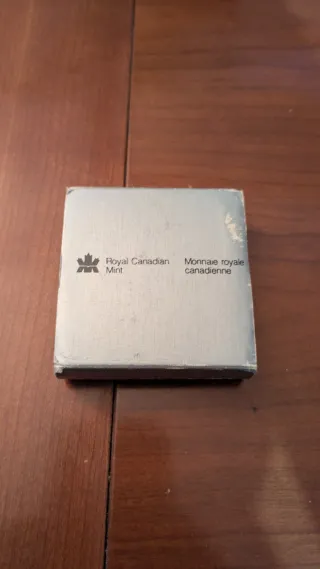 Moneda Plata Canadá 1991 Proof Dollar