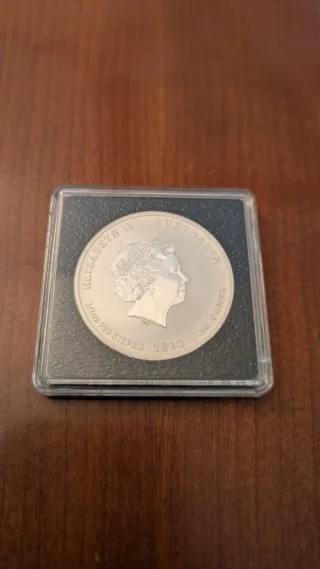 Moneda 1/2 onza plata 999 Año Lunar Dragón 2012