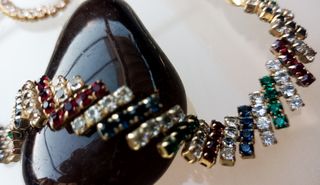 Collar vintage Swarovski de 1950 chapado oro