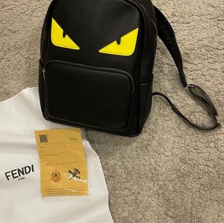 Mochila Fendi Negra Ojos Monstruo