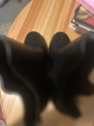 Botines Zara Piel Talla 41 Negros