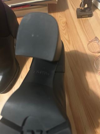 Botines Zara Piel Talla 41 Negros