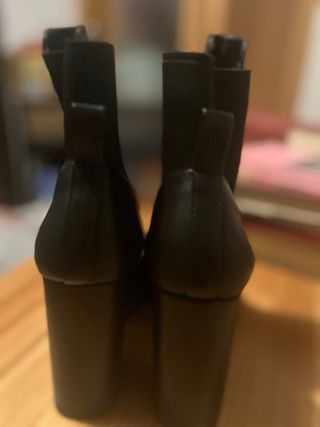 Botines Zara Piel Talla 41 Negros