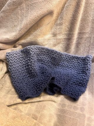 Scaldacollo lana azzurro sfumato