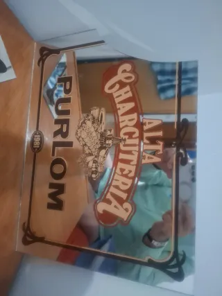 Cartel Espejo Vintage Charcutería Purlom