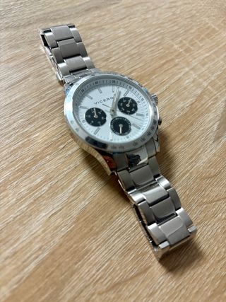 Reloj Viceroy Cronógrafo Plata y Blanco