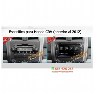 RADIO GPS 2 DIN 7 PULGADAS HD ESPECÍFICO PARA HON