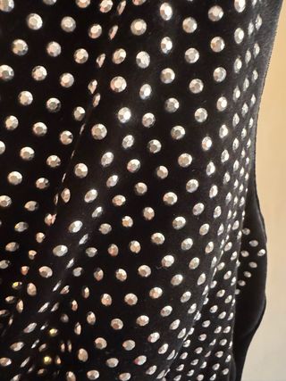 Vestido largo terciopelo con pedrería