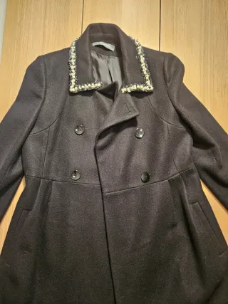 Cappottino Sandro donna nero taglia m 44 italiana