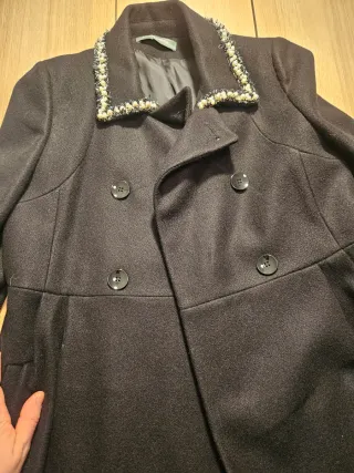 Cappottino Sandro donna nero taglia m 44 italiana