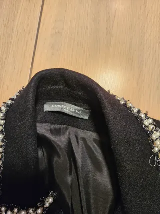 Cappottino Sandro donna nero taglia m 44 italiana