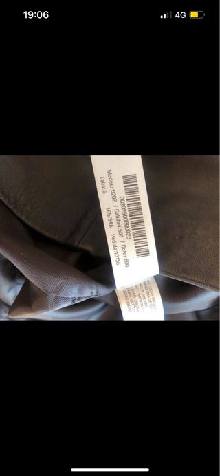 Vestido de cuero Uterqüe negro