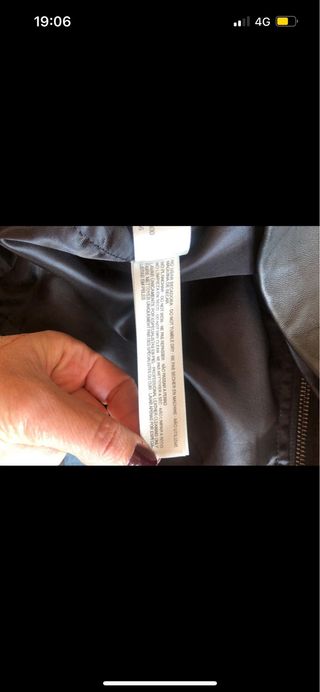 Vestido de cuero Uterqüe negro