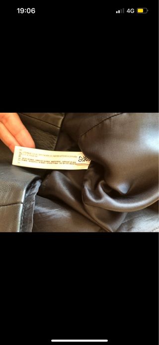 Vestido de cuero Uterqüe negro