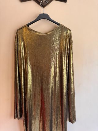 Vestido fiesta dorado CURVIS talla única