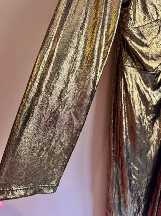 Vestido fiesta dorado CURVIS talla única