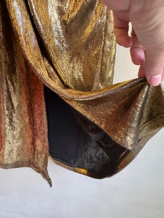 Vestido fiesta dorado CURVIS talla única