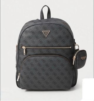 Mochila ORIGINAL Guess Negra y Gris, Grande.