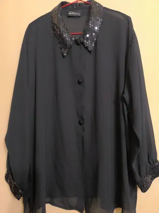 Blusa fiesta lentejuelas Debut Talla XXXL