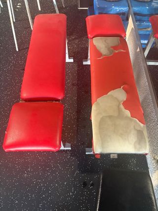 Bancos para hacer pesas