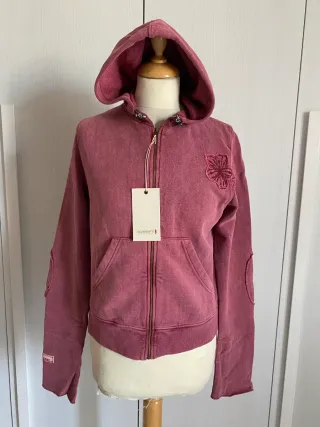 Felpa con cappuccio 40Weft bambina tg 16 anni