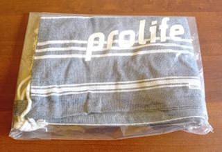 Zaino a sacca Prolife in cotone a righe con frange