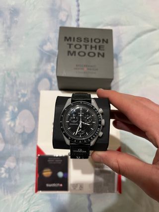 Omega x Swatch Mission to the Moon Nero