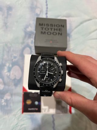 Omega x Swatch Mission to the Moon Nero