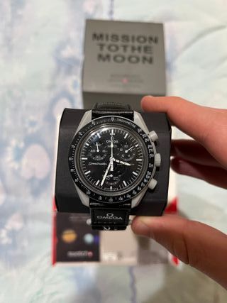 Omega x Swatch Mission to the Moon Nero