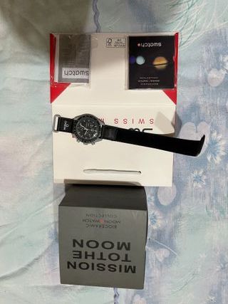 Omega x Swatch Mission to the Moon Nero