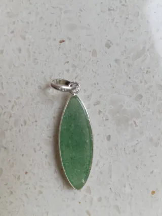 Ciondolo Argento 925 e Avventurina Verde