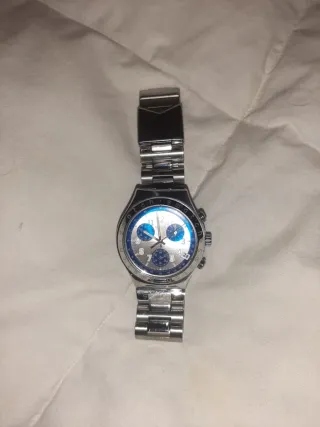 Reloj Swatch Irony Cronógrafo Azul/Plata