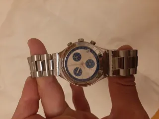 Reloj Swatch Irony Cronógrafo Azul/Plata
