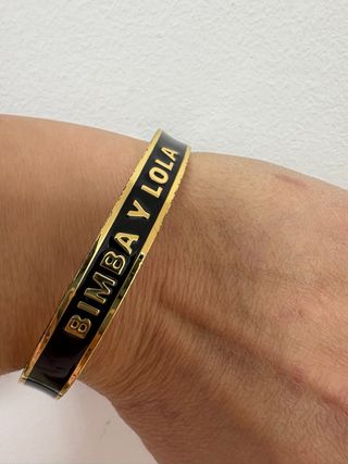 Pulsera Bimba y Lola Negra y Dorada