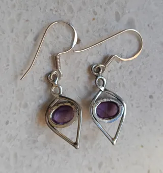 Orecchini Argento 925 Ametista