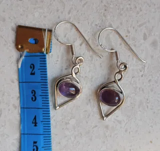 Orecchini Argento 925 Ametista