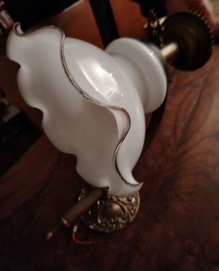 Applique vintage opalina e ottone