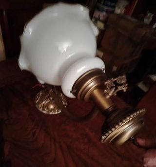 Applique vintage opalina e ottone