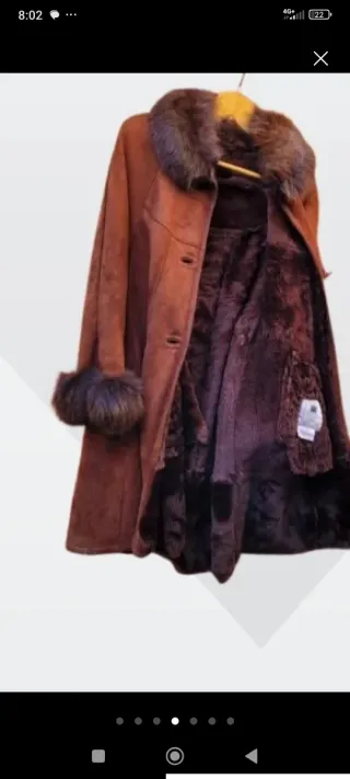 Montone scamosciato donna con pelliccia