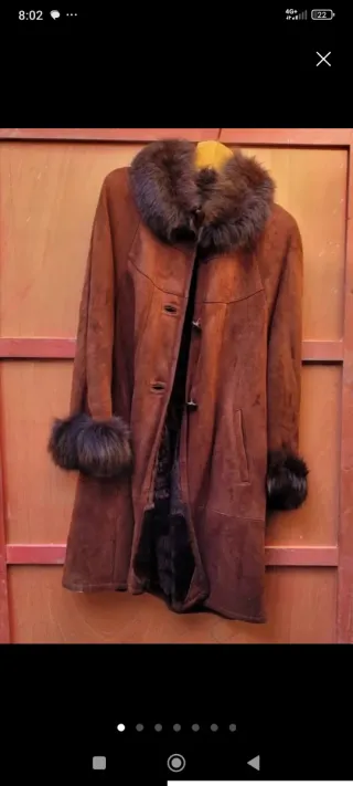 Montone scamosciato donna con pelliccia