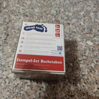 Set timbrini small foot con lettere