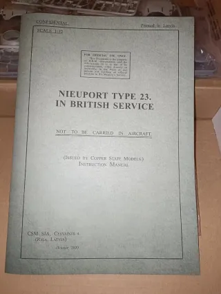 Aereo Kit WWI Nieuport 23 RFC CSM 1/32