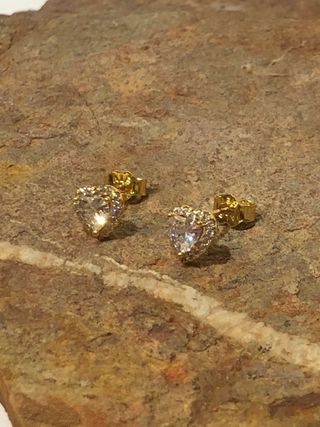 Pendientes Pandora Corazón Circonita Dorados