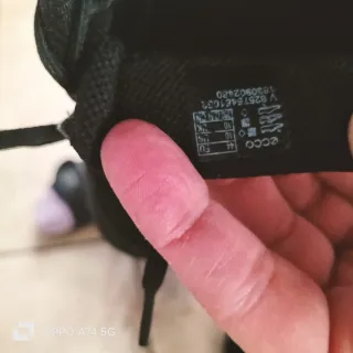 Scarpe uomo Ecco nere comode usate