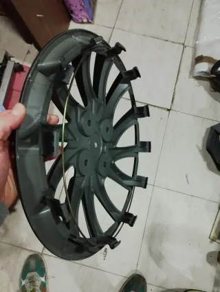 4 Tapacubos 14 pulgadas Negro