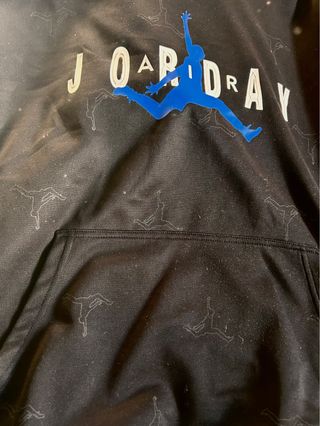 Sudadera Jordan Negra Talla XXL con gorro