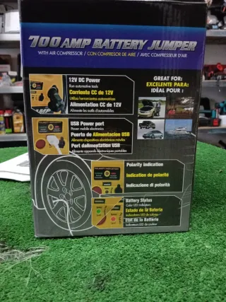 700 AMP Batteria Jumper con Compressore Aria