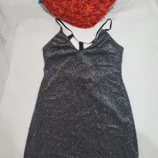 Vestido fiesta Lurex corto Talla M/L