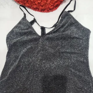 Vestido fiesta Lurex corto Talla M/L